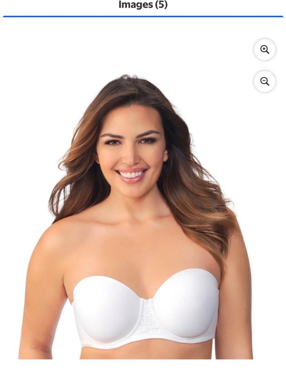 Strapless Smooth Push-Up Bra - White